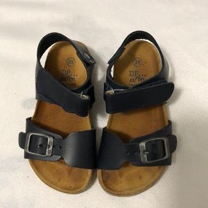 Du Pareil Au Meme Toddler Sandals in Navy Blue Size 25